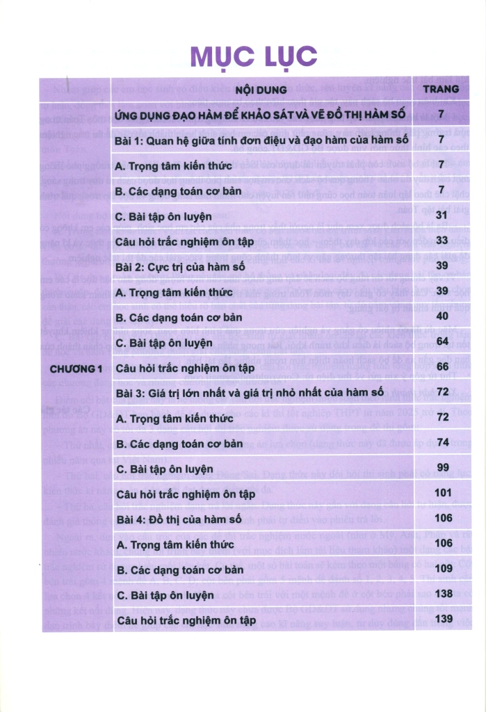 CẨM NANG ÔN LUYỆN THI THPT, ĐẠI HỌC MÔN TOÁN - GIẢI TÍCH (Biên soạn theo Chương trình GDPT mới)